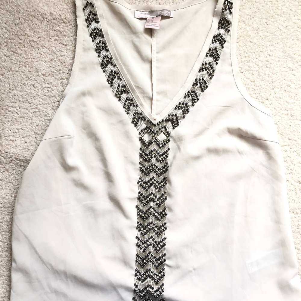 Forever 21 embellished beaded top